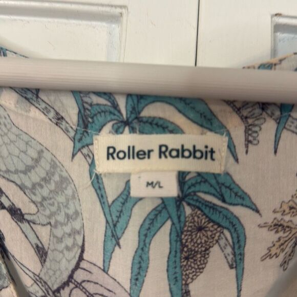 Roller rabbit Goan Forrest Jungle Print Kaftan dress coverup M/L - Picture 5 of 13